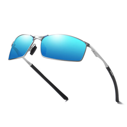 Men's Techsuit 559 Sunglasses, Polarized, UV Protection, Silver Blue