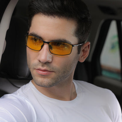 Men's Techsuit 559 Sunglasses, Polarized, UV Protection, Transparent Black