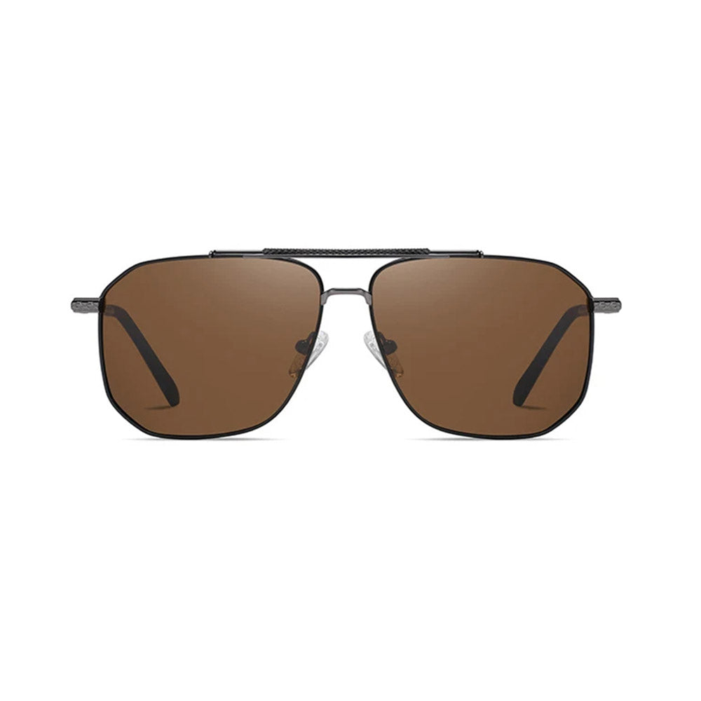 Men's Techsuit 8538 Sunglasses, Polarized, UV Protection, Gray Brown