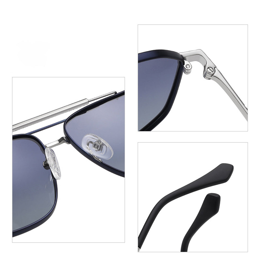 Men's Techsuit 8538 Sunglasses, Polarized, UV Protection, Gray Brown