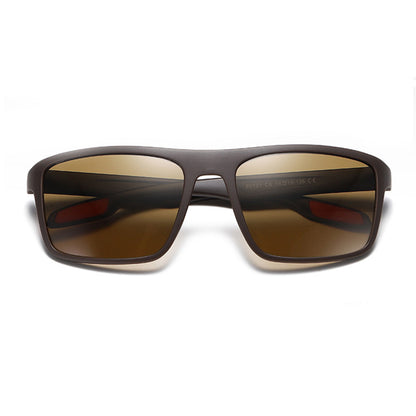 Men's Techsuit TR90 Sunglasses (MM101), Polarized, UV Protection, Brown