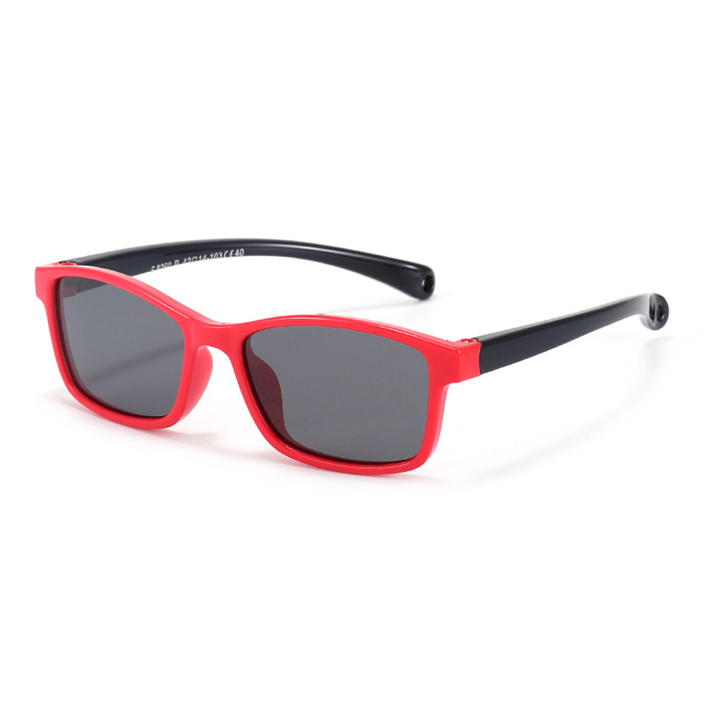 Techsuit Baby Sunglasses 8260-C40, Polarized, Red Black