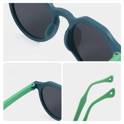 Techsuit 601 Kids' Sunglasses, Polarized, UV Protection, Green Blue