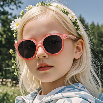 Techsuit 627 Kids Sunglasses, Polarized, UV Protection, Peach Pink