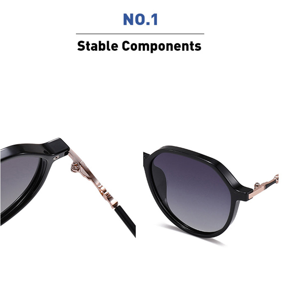 Techsuit 2203 Women's Sunglasses, Polarized, UV Protection, Gray Pink