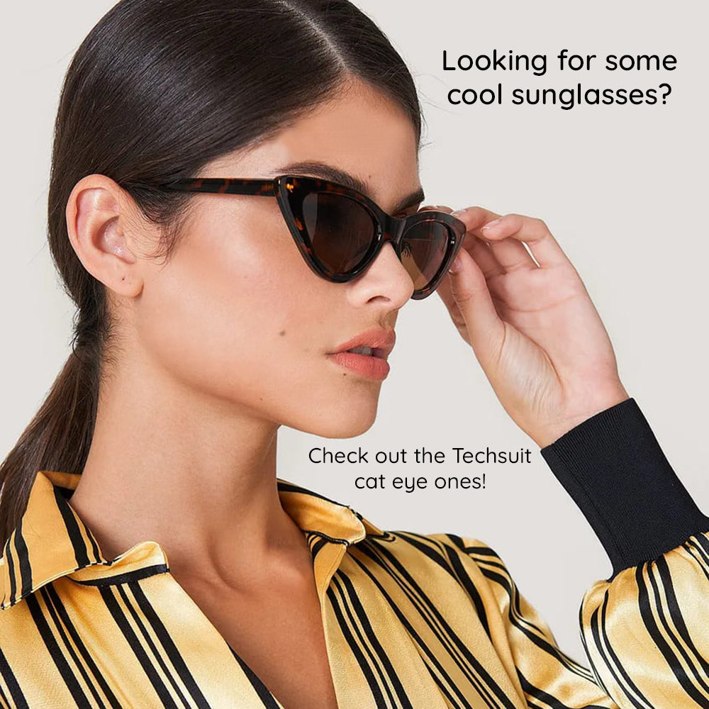 Techsuit 5040 Women's Sunglasses, Black Brown