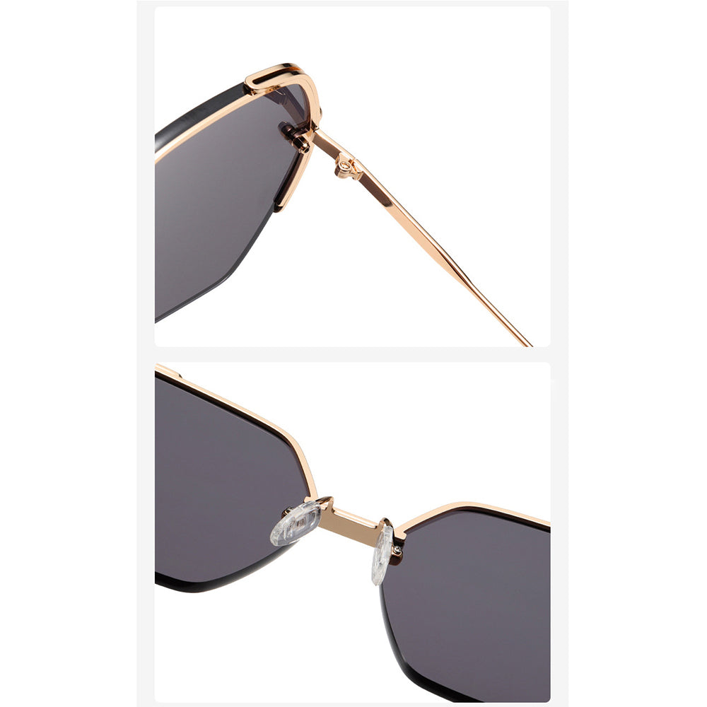 Techsuit Women's Sunglasses 8561, Gold Gray