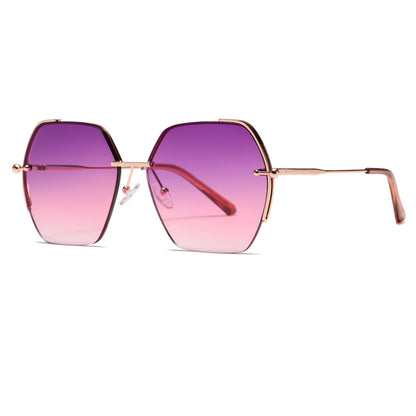 Techsuit Women's Sunglasses 8561, Pink Gold Purple Red