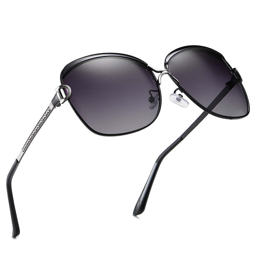 Techsuit 8702 Women's Sunglasses, Polarized, UV Protection, Brown