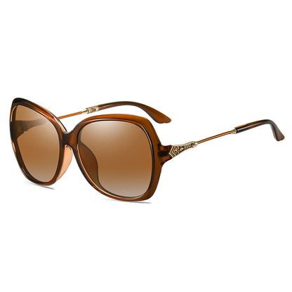 Techsuit 8881 Women's Sunglasses, Polarized, UV Protection, Brown
