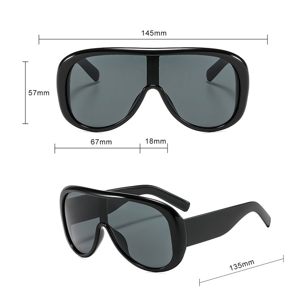 Techsuit Women's Sunglasses 89337, Black Yellow