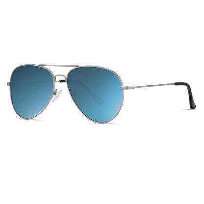 Unisex Techsuit 3025 Sunglasses, UV Protection, Silver Blue