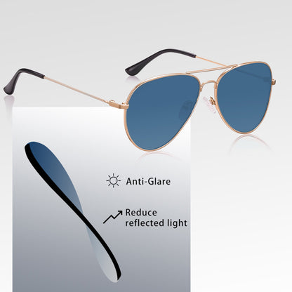 Unisex Techsuit 3025 Sunglasses, UV Protection, Gold Brown