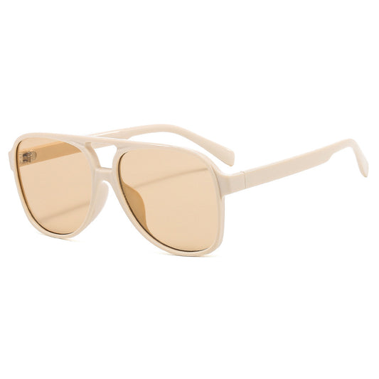 Unisex Techsuit 98061 Sunglasses, UV Protection, Beige Brown
