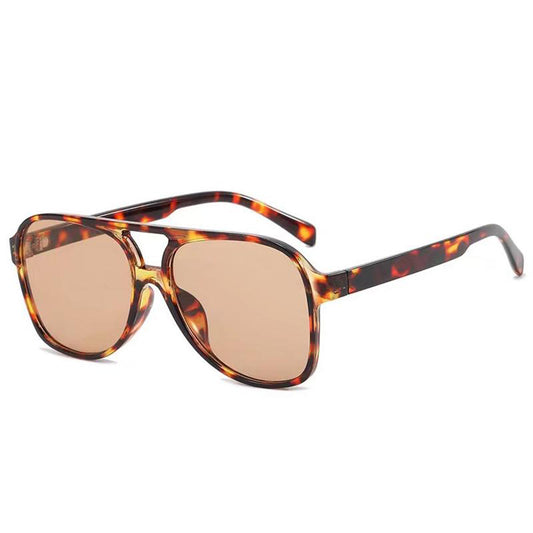 Unisex Techsuit 98061 Sunglasses, UV Protection, Brown Beige Orange