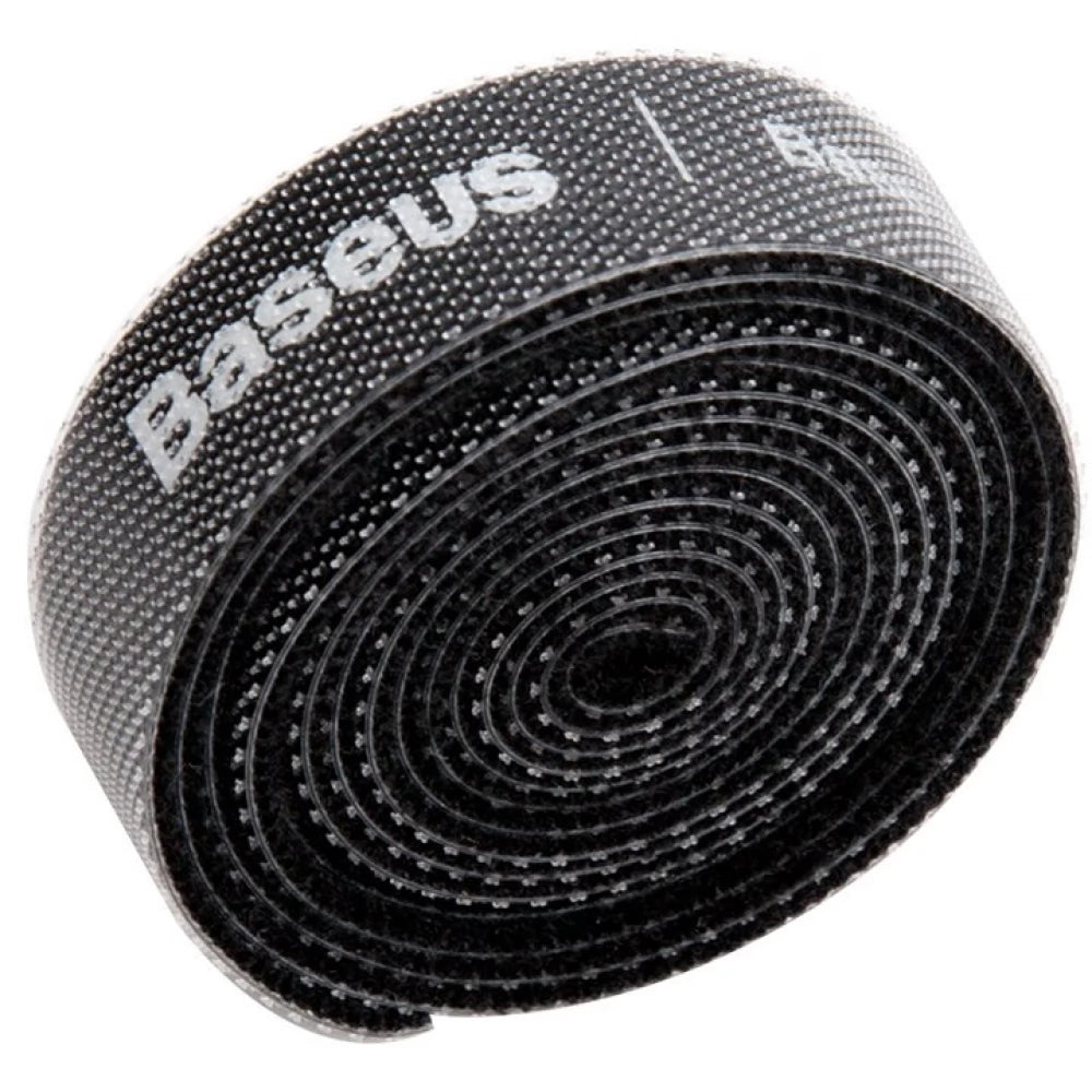 Διοργανωτής Καλωδίων Baseus Circle, Velcro, 1m, Μαύρος ACMGT-E01