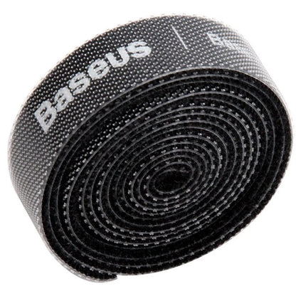 Διοργανωτής Καλωδίων Baseus Circle, Velcro, 1m, Μαύρος ACMGT-E01