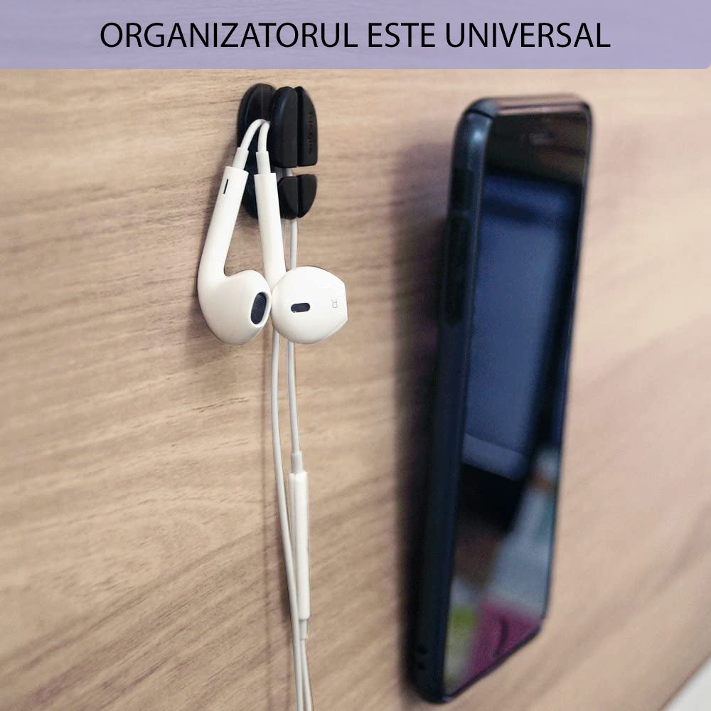 Οργανωτής Καλωδίων Ringke, Σετ 6 τεμαχίων, Μαύρο