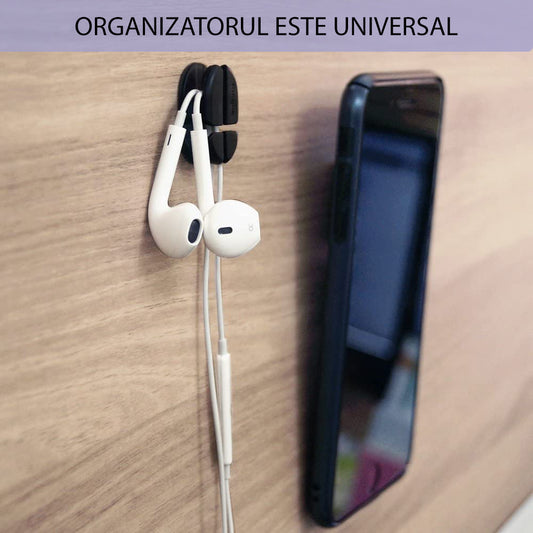 Οργανωτής Καλωδίων Ringke, Σετ 6 τεμαχίων, Μαύρο