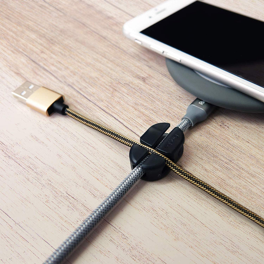 Οργανωτής Καλωδίων Ringke, Σετ 6 τεμαχίων, Μαύρο