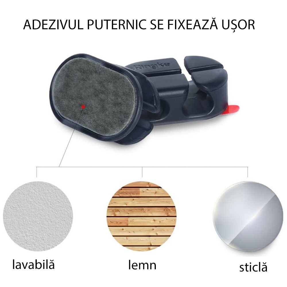 Οργανωτής Καλωδίων Ringke, Σετ 6 τεμαχίων, Μαύρο