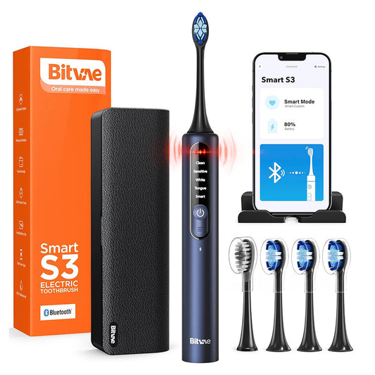 Ηλεκτρική Οδοντόβουρτσα Bitvae S3 Smart, Μπλε Σκούρο