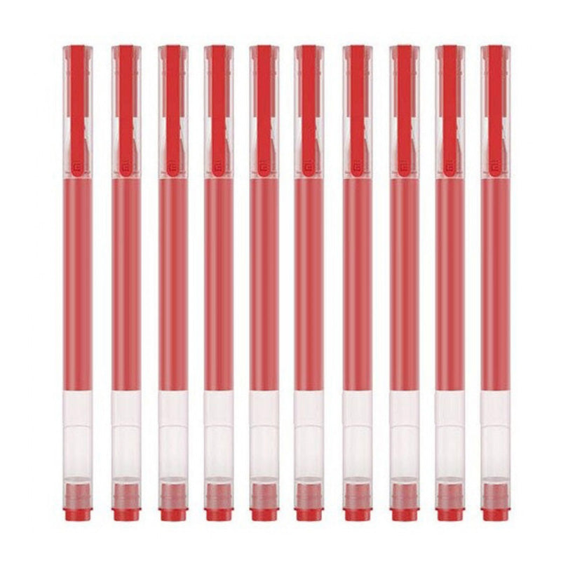 Στυλό Xiaomi, Κόκκινο Gel, 0.5mm, Σετ 10 τεμαχίων BHR8863GL