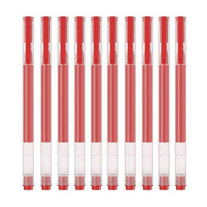 Στυλό Xiaomi, Κόκκινο Gel, 0.5mm, Σετ 10 τεμαχίων BHR8863GL