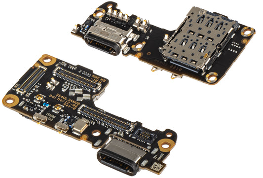 Πλακέτα με Συνδετήρα Φόρτισης - Μικρόφωνο - Μονάδα Ανάγνωσης SIM Xiaomi 12S / 12X / 12, Service Pack 5600010L3A00