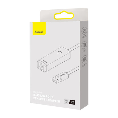 Κάρτα Δικτύου Baseus Lite, RJ45, USB, Μαύρο WKQX000001