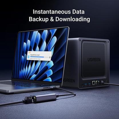 Κάρτα Δικτύου UGREEN CM648 (25052), RJ45, USB-C, Γκρι