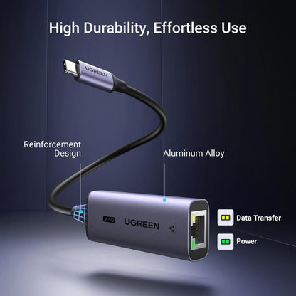 Κάρτα Δικτύου UGREEN CM648, RJ45, USB, Γκρι