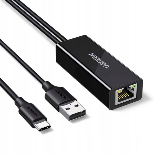 Κάρτα Δικτύου UGREEN CR110 (75535), RJ45, USB / USB-C, Μαύρο