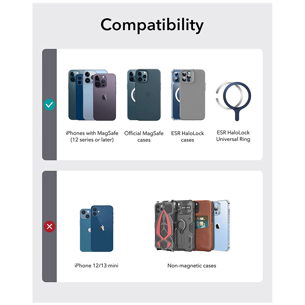Πορτοφόλι Magsafe, ESR, Carbon, Μαύρο