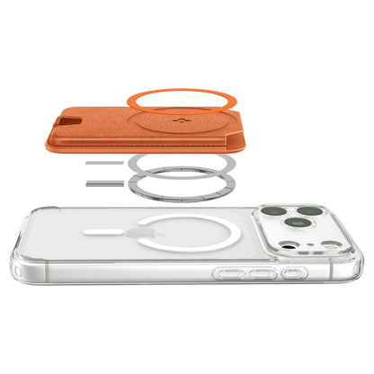 Πορτοφόλι MagSafe, Spigen, Valentinus MagFit+, Πορτοκαλί AFA11340