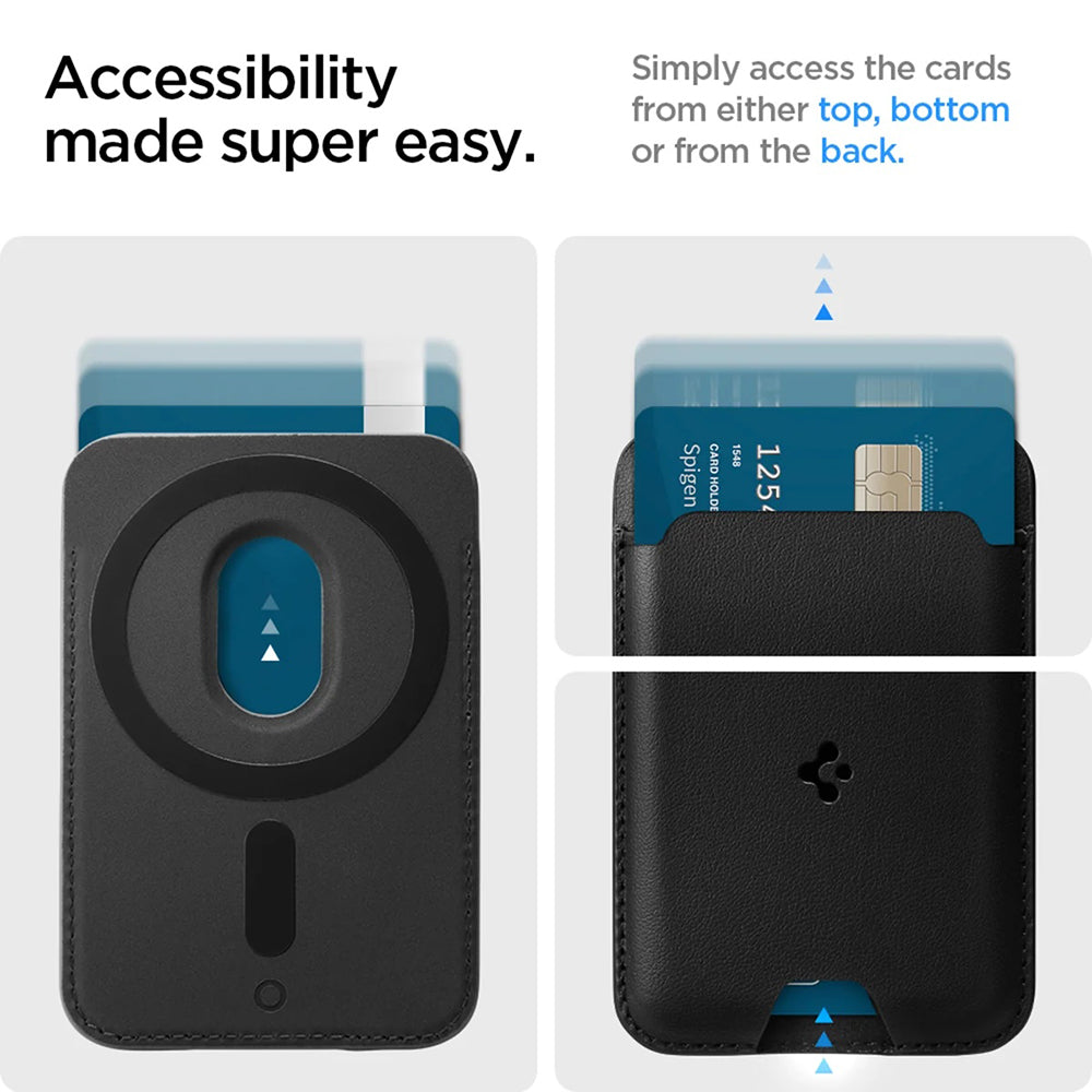 Πορτοφόλι MagSafe, Spigen, Valentinus MagFit 2 Κάρτες, Μαύρο AMP02284