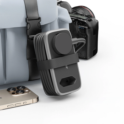 Προέκταση Orico APP, 2 x Schuko - 2 x USB-A - 1 x USB-C, Μαύρο Γκρι