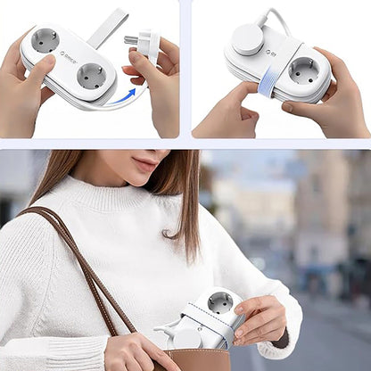 Προέκταση Orico APP, 2 x Schuko - 2 x USB-A - 1 x USB-C, Λευκό