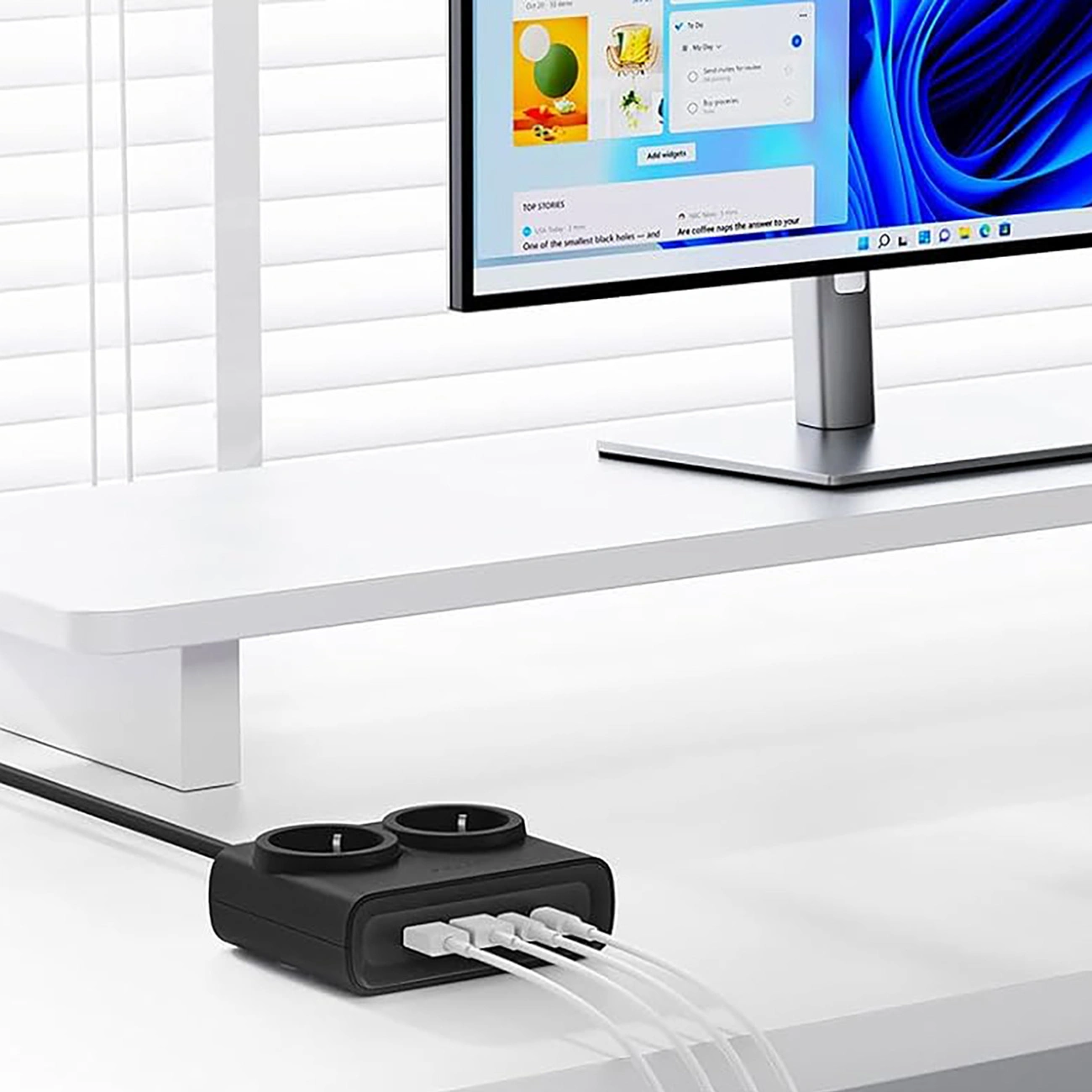 Προέκταση Orico PDC25, 2 x Schuko - 2 x USB-A - 2 x USB-C, Μαύρο