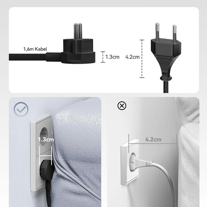 Προέκταση Orico PDC25, 2 x Schuko - 2 x USB-A - 2 x USB-C, Μαύρο