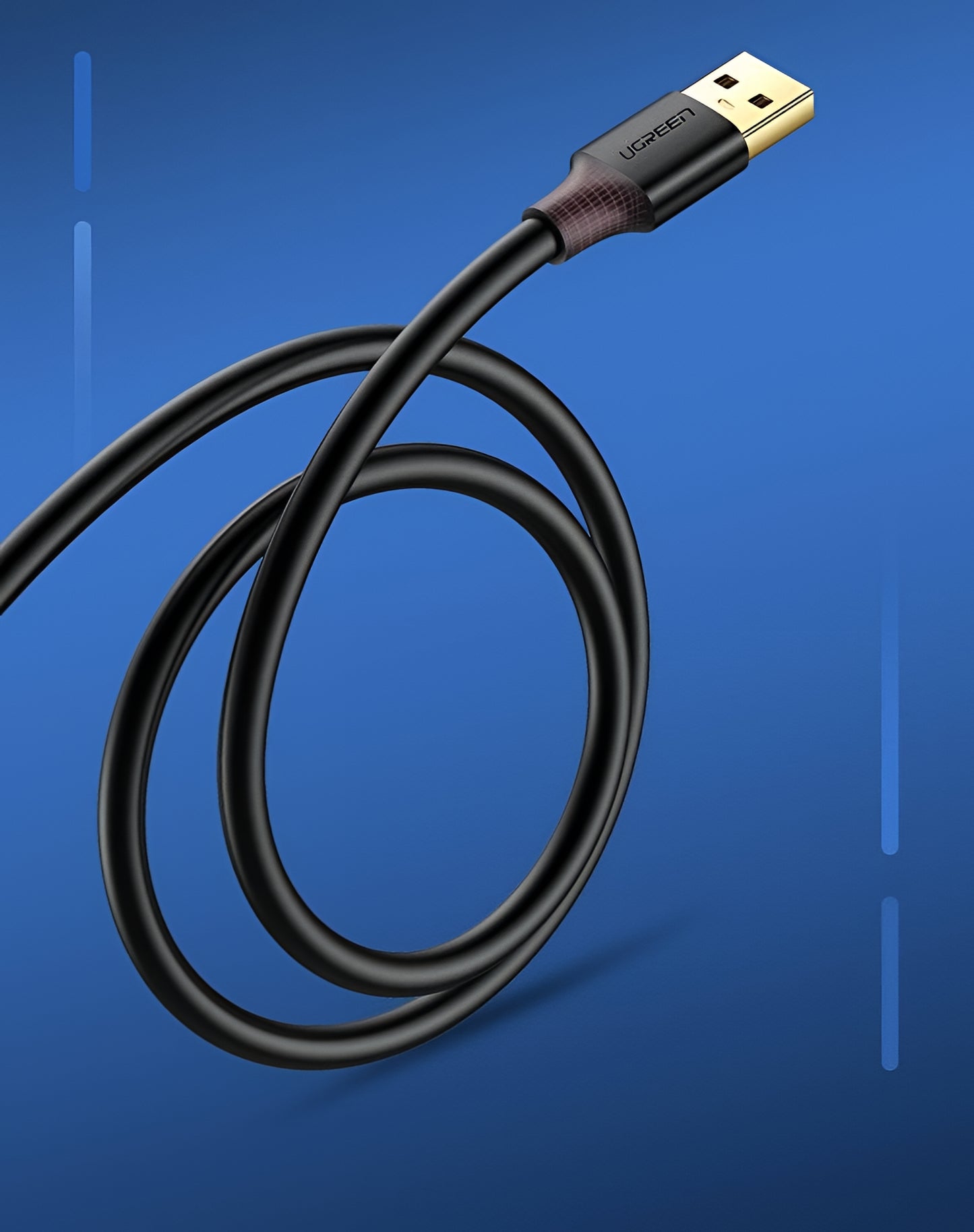 Παράταση USB 3.0 UGREEN US129, 2m, Μαύρο
