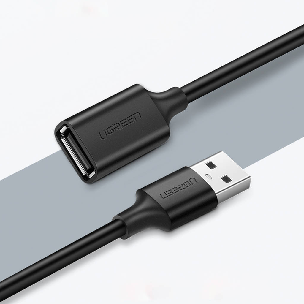 UGREEN US103 USB Extension Cable, 5m, Black