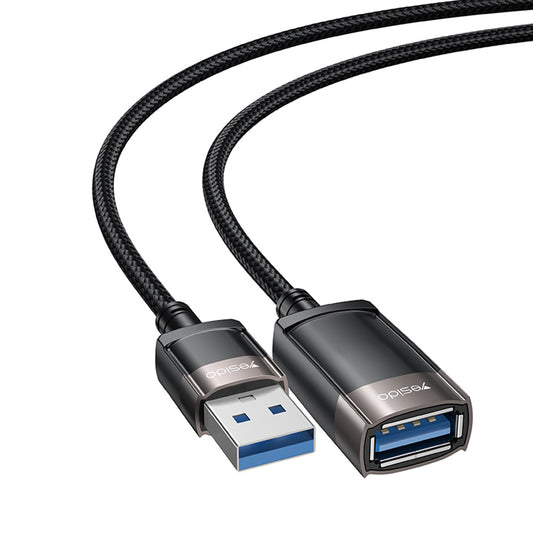 Παράταση USB Yesido GS26, 1.5m, Γκρι