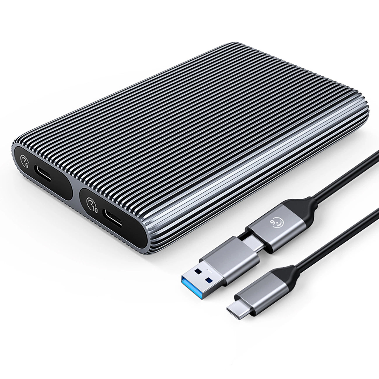 Orico AM2C3-2SN Dual Disk Rack for M.2 NVMe SSD, Gray