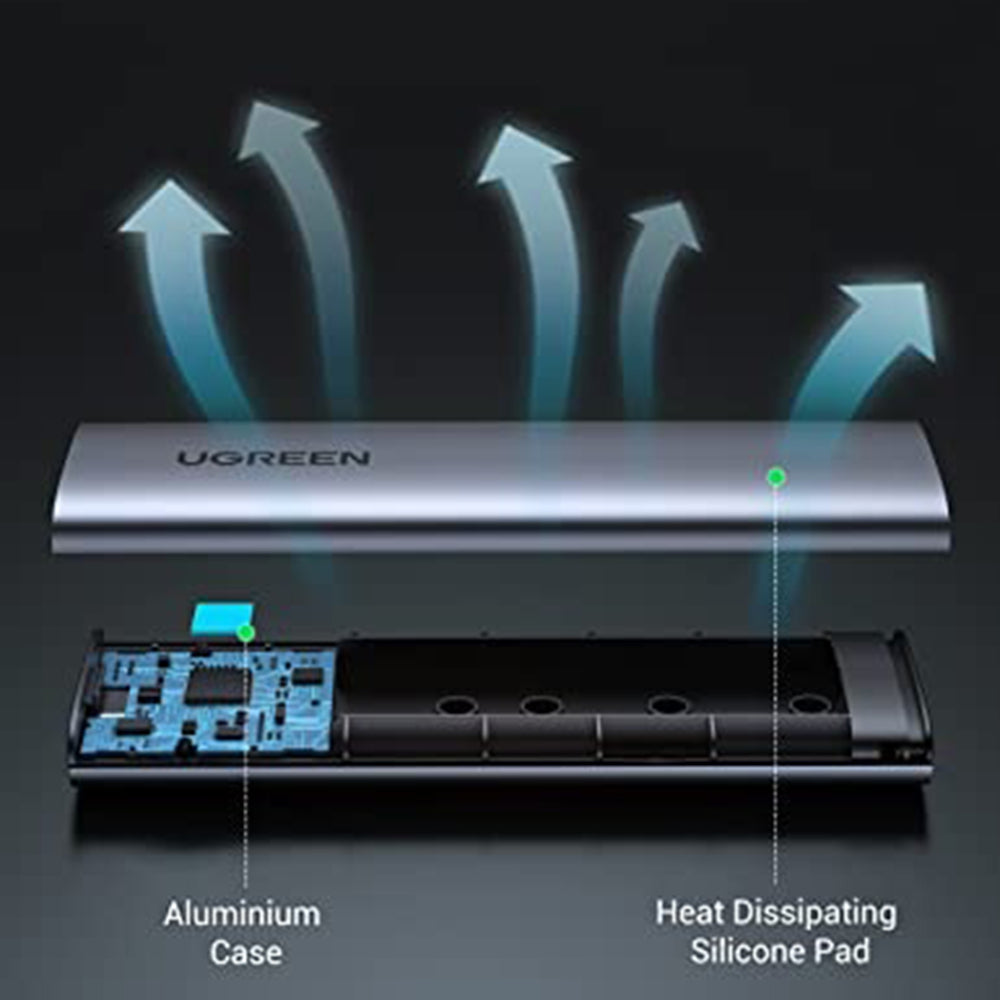 UGREEN CM400 (10902) Rack for M.2 NVMe SSD, Gray