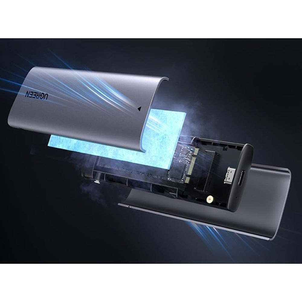 Rack UGREEN CM767 (15813) για SSD M.2 NVMe / NGFF, Γκρι