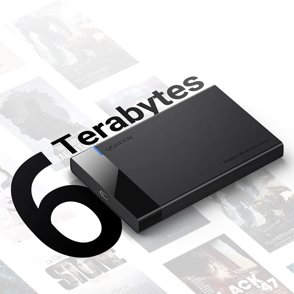 Rack UGREEN US221 (50743) για HDD / SSD SATA 2.5inch, USB-C, Μαύρο