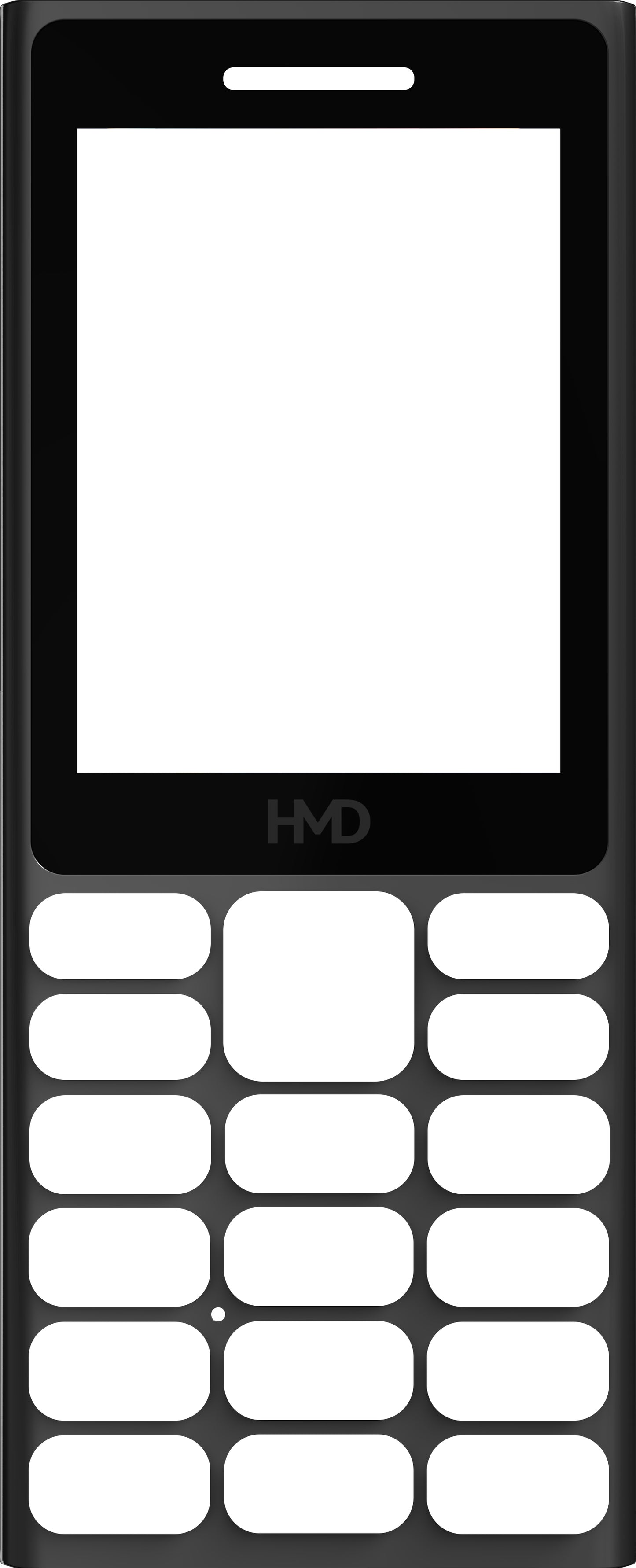 Εμπρός κάλυμμα για HMD 105 4G, Μαύρο