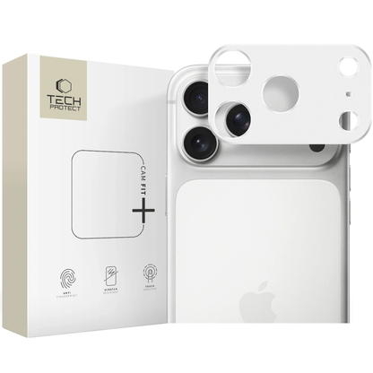 Πλαίσιο προστασίας Πίσω Κάμερας Tech-Protect Camalloy Fit+ για Apple iPhone 17 Pro Max, Αλουμίνιο, Ασημί