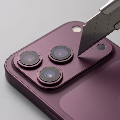 Tech-Protect Camalloy Fit+ Rear Camera Protection Frame for Apple iPhone 18 Pro Max, Aluminum, Burgundy
